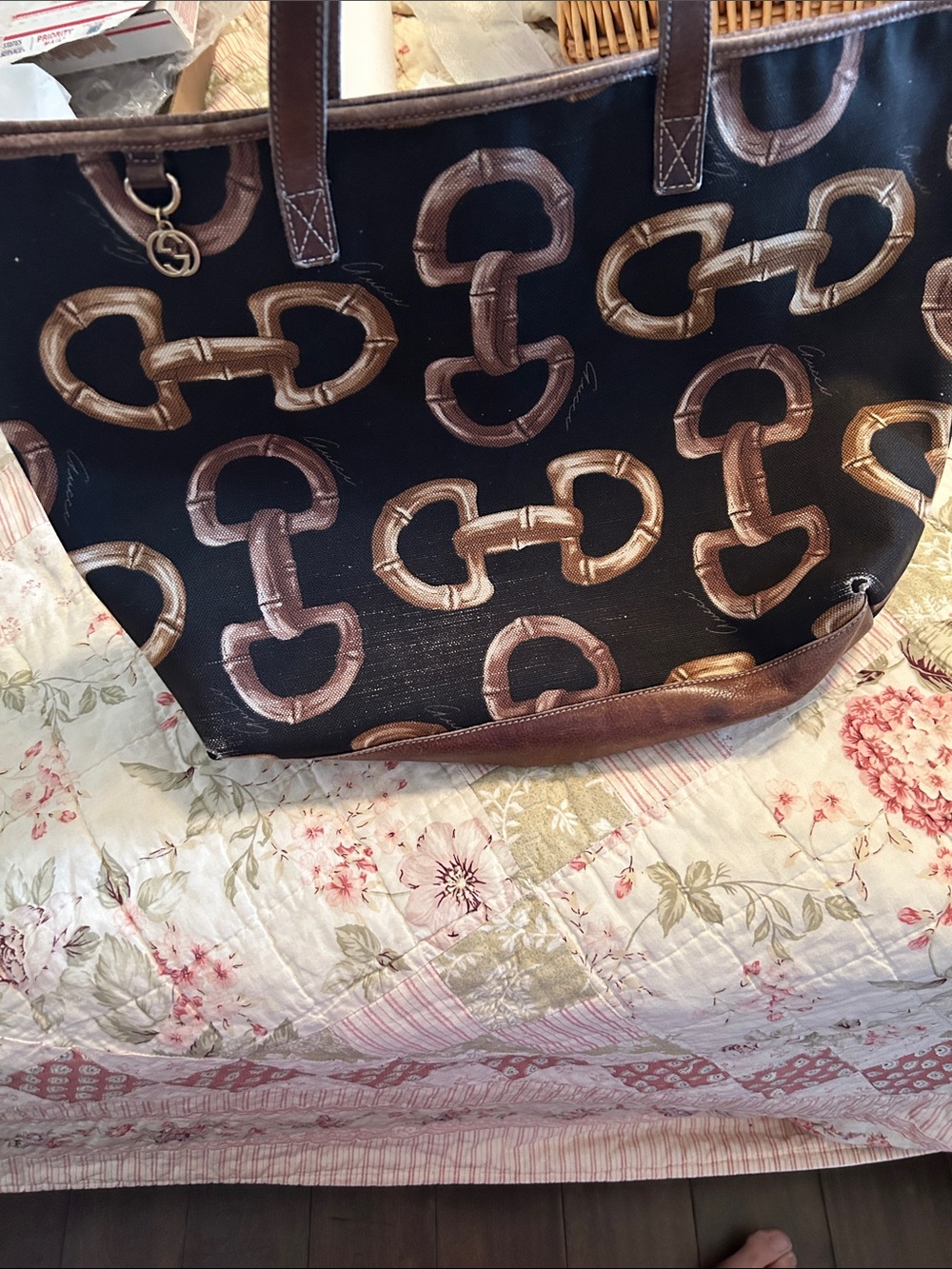 Gucci Black and Brown Tote Bag - Picture 15 of 16